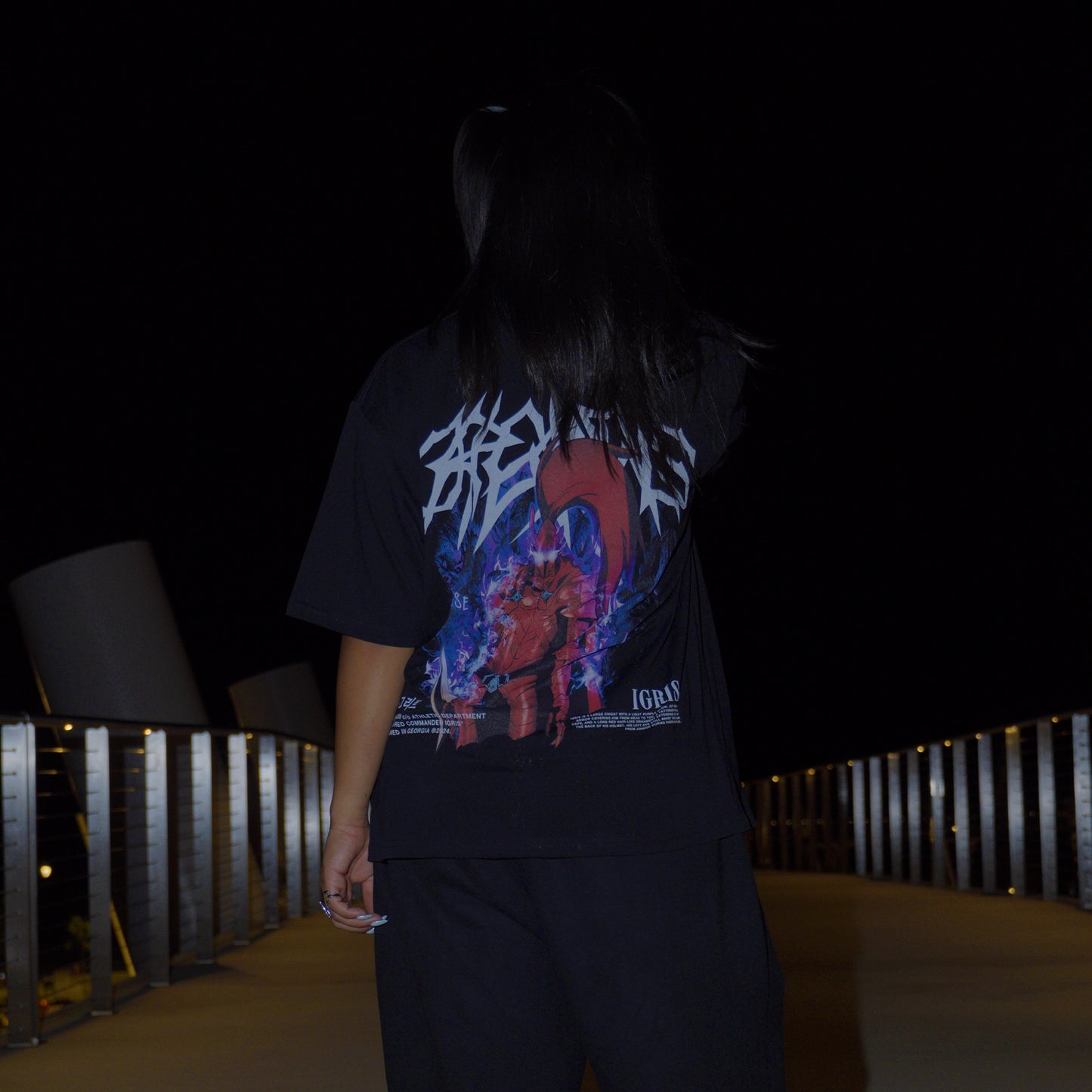 CRIMSON COMMANDER OVERSIZED TEE