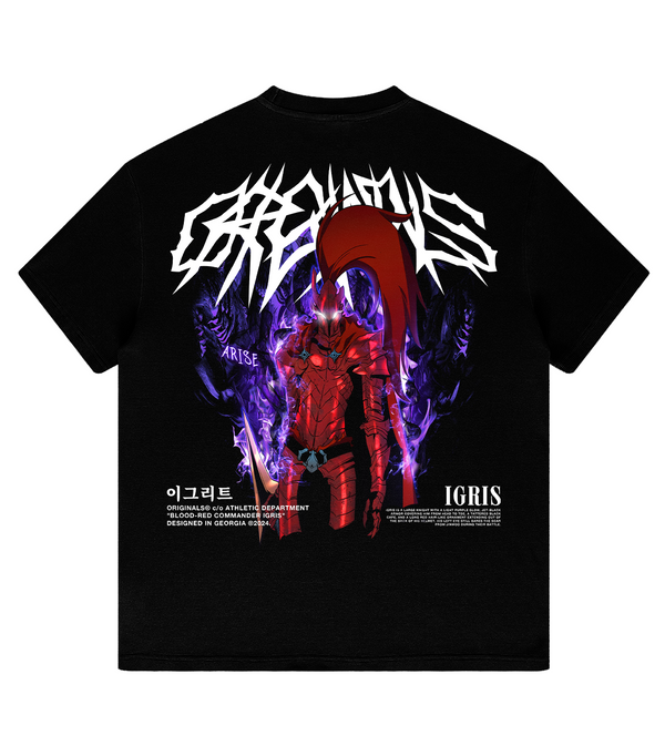 CRIMSON COMMANDER OVERSIZED TEE